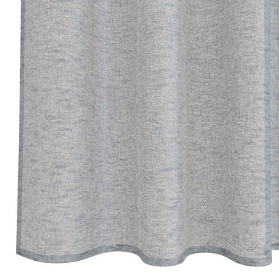 Firany Voile 2 pcs Ciemnoszary 225 x 140 cm Poliester