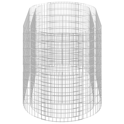 vidaXL Podwyższona donica gabionowa galwanizowane żelazo 200x100x100cm