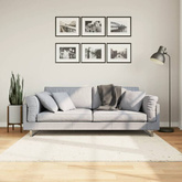 vidaXL Dywan z długim włosiem PAMPLONA, kremowy, 160x160 cm