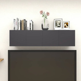 vidaXL Wiszące szafki telewizyjne, 4 szt., szare, 30,5x30x30 cm