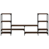 vidaXL Szafka pod TV, brązowy dąb, 206,5x28,5x95 cm