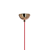 Lampa wisząca SEWILLA różowa - z ceramicznym kloszem - skandynawska lampa do jadalni