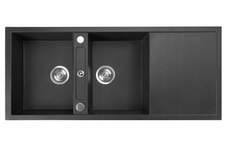 Zlewozmywak Square 8M / czarny metalik