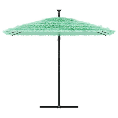 Parasol ogrodowy na stalowym słupku, zielony, 269x269x235 cm