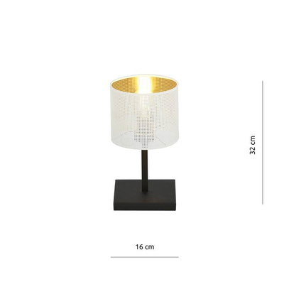 Lampka nocna  JORDAN LN1 WHITE/GOLD