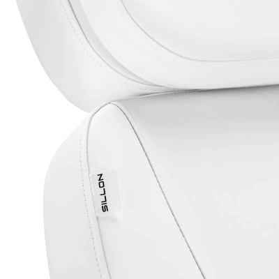 Elektryczny fotel kosmetyczny SILLON Luxury 3 silniki biały 150222
