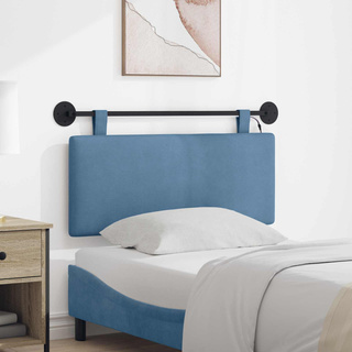 Wezgłowie wiszące niebieski Tkanina sztruksowa