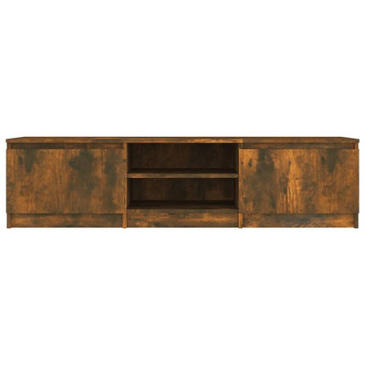 vidaXL Szafka pod TV, przydymiony dąb, 140x40x35,5 cm