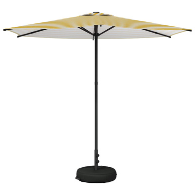 Parasol ogrodowy z podstawą 270 x 270 cm Poliester Prostokątny