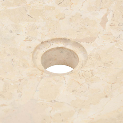40 x 12 cm, marmurowa, kremowa Umywalka,