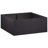 Mur oporowy 4 szt. 100 x 100 x 30 cm Stal Czarny