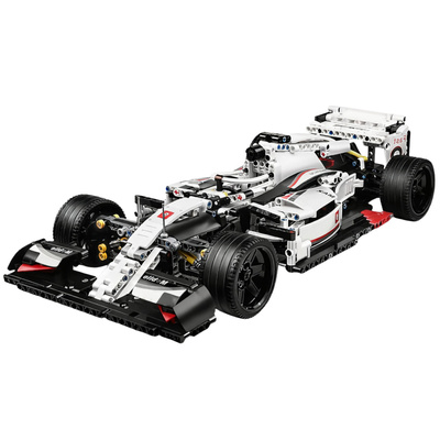 Klocki Konstrukcyjne Samochód Wyścigowy F1 Biało-Czerwony 1235 el.