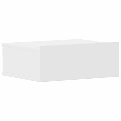 Wiszące szafki nocne, 2 szt., białe, 40x30x15 cm