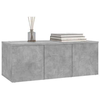 vidaXL Szafka pod TV, szarość betonu, 80x34x30 cm