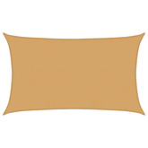 Żagiel przeciwsłoneczny, 160 g/m?, piaskowy, 5x8 m, HDPE