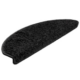 Maty na schody 15 szt. 65x21x4 cm Czarne półokrągłe duże