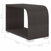 11-cz. zestaw mebli do ogrodu, z poduszkami, rattan PE, czarny