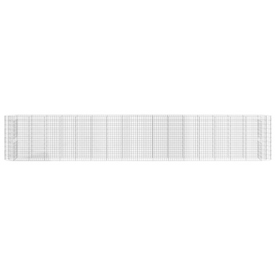 vidaXL Podwyższona donica gabionowa galwanizowane żelazo 610x50x100 cm