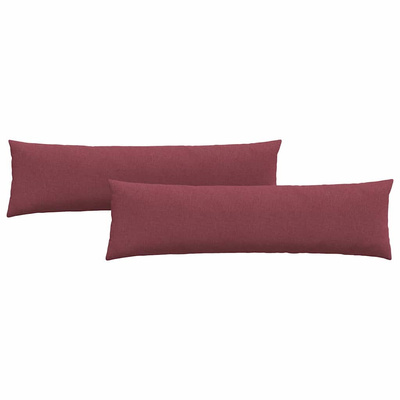 Poduszki na sofę 2 pcs Czerwone wino 145 x 40 cm tkanina