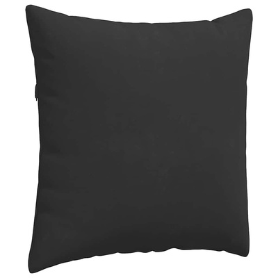 Poduszki na sofę 2 pcs Czarny 60 x 60 cm tkanina