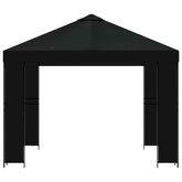 Altana 3 x 3 m Czarny Poliester i Stal 190 gsm