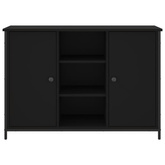 Szafka, czarna, 100x35x70 cm, materiał drewnopochodny