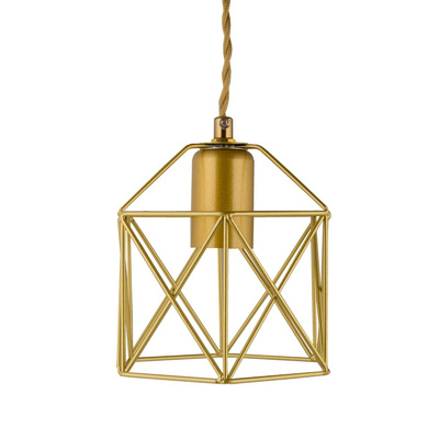 Lampa Wisząca Abigali Gold Cage E27