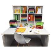 Exacompta Organizer z 4 szufladkami na biurko Harlequin