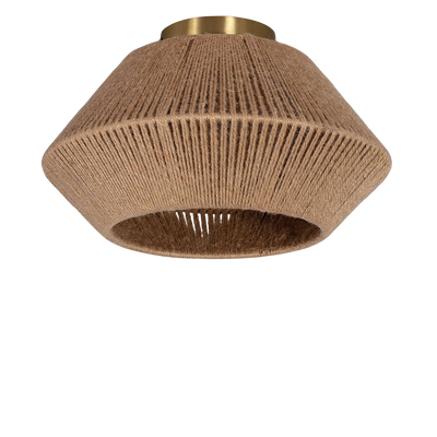 Plafon Boho ze sznurków z plecionego papieru E27 35cm Abruzzo Edi