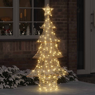 Choinka z 160 diodami LED Ciepła biel 151 cm PET
