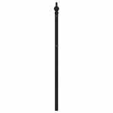 Metalowe wymienne wezgłowie, czarne, 100 cm