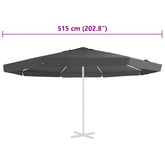 Pokrycie do parasola ogrodowego, antracytowe, 515 cm