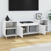 vidaXL Szafka pod TV, biała, 80x36x50 cm, materiał drewnopochodny wariant 11