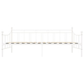 Rama leżanki, biała, metalowa, 90 x 200 cm