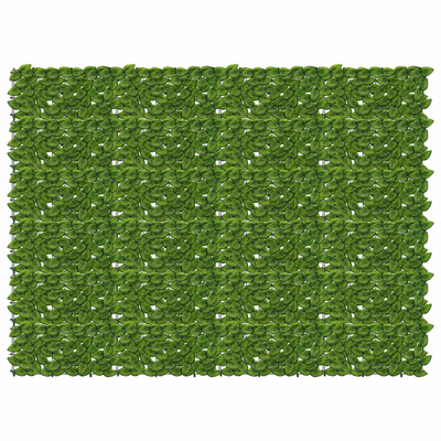 Parawan balkonowy z liśćmi Zielony i Żółty 200 x 150 cm