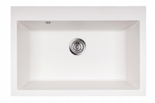 Zlewozmywak Martel 1K75 01 / biały arktyczny