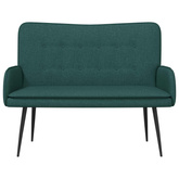 Sofa dwuosobowa Ciemnozielony 115 x 61 x 87 cm tkanina