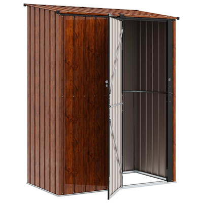 Schowki ogrodowe Brązowy 153,5 x 86 x 200 cm Metal