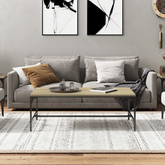 vidaXL Stolik kawowy, dąb sonoma 80x50x35 cm, materiał drewnopochodny