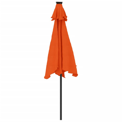 Parasol ogrodowy na stalowym słupku, terakota, 225x225x212 cm