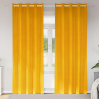 Zasłony zaciemniające 2 pcs Musztardowy Żółty 140 x 260 cm