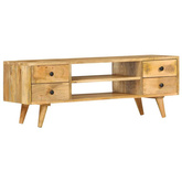 vidaXL Szafka pod TV, 110 x 35 x 40 cm, lite drewno mango