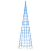 vidaXL Choinka z lampek, na maszt, 3000 niebieskich LED, 800 cm