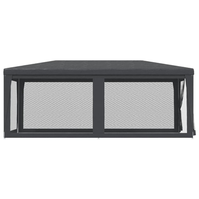 Namiot imprezowy z 6 ścianami z siatki, antracyt, 3x6 m, HDPE