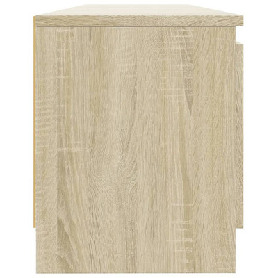 vidaXL Szafka pod TV z oświetleniem LED, dąb sonoma, 120x30x35,5 cm