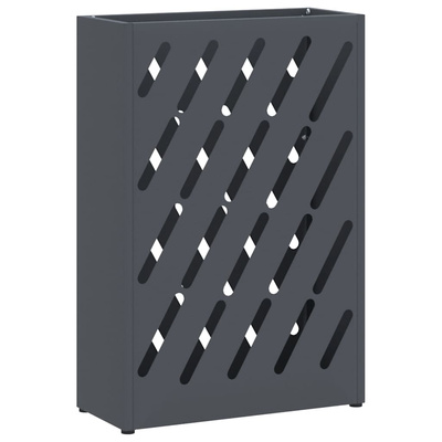Stojak na Parasol Deszczowy antracytowy 28 x 12 x 41 cm Stal