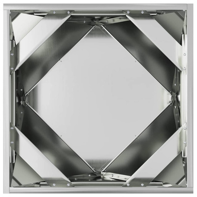 Donica 2 pcs Srebrny 50 x 50 x 50 cm Stal Galwanizowana
