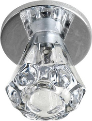 Oprawa stropowa candellux sk-32 ch g4 chrom opr. strop. stała kryształ 20w g4 lejek