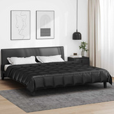 Kołdra na cały rok Czarny 200 x 220 cm Satyna i Mikrofibra