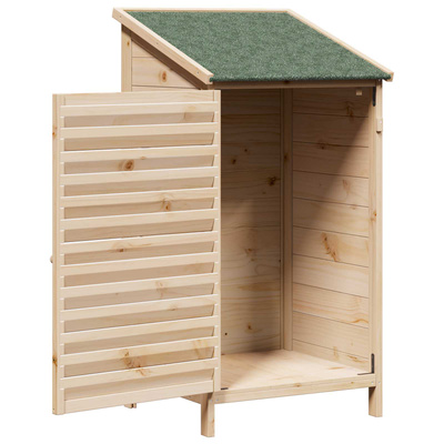 Shed ogrodowy naturalny 59 x 56 x 113,5 cm Drewno Świerkowe